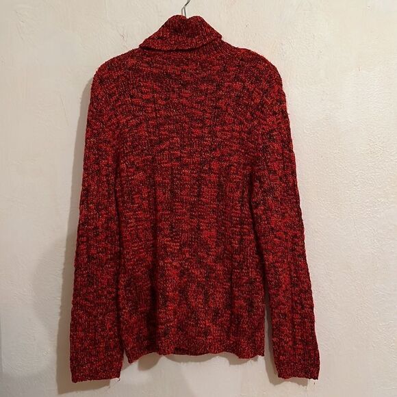 Chico’s Multi Color Long  Sleeve Lagen Streetwear Turtleneck Knit Sweater Size 2 - Picture 4 of 4